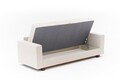 Canapea extensibila 3 locuri, Balcab Home, 825BLC5249, Lemn / MDF / PAL, Crem