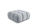 Taburet, Bellis-51, Micadoni Home, 94x94x43 cm, catifea, albastru deschis