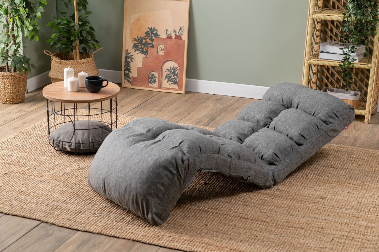 Fotoliu extensibil, Atelier del Sofa, 859FTN2350, Metal, Gri deschis — imaginea 4
