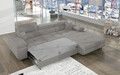 Coltar extensibil dreapta 4 locuri ELTAP, Armd-365, Armando, 289x203x85 cm, lemn/poliester, gri