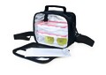 Set geanta termoizolanta pentru pranz si 2 caserole 0.6 L + 0.8 L Classic, Iris Barcelona, 21x11.5x20 cm, poliester, negru