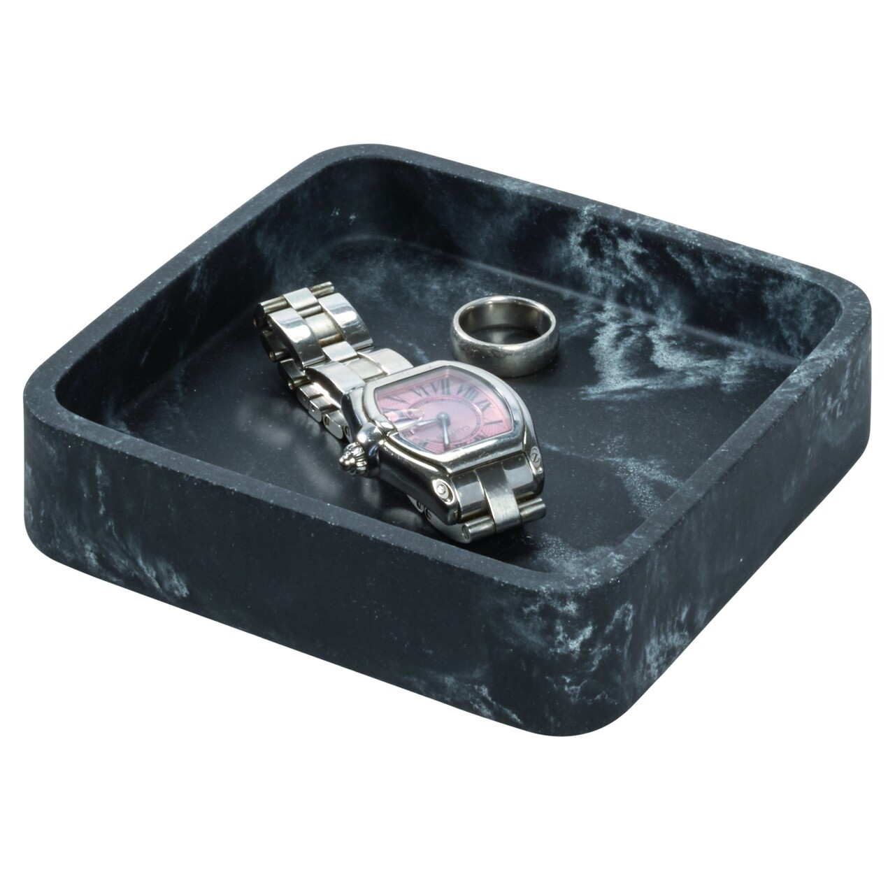 Suport bijuterii Dakota, iDesign, 12x12 cm, polirasina - 1 | YEO