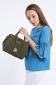 Geanta Beverly Hills Polo Club, 111, piele naturala, verde