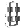 Corp biblioteca, Comforty, Box, 84x160x30 cm, Maro inchis