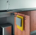 Suport dublu pentru prosoape de bucatarie, Metaltex, Galileo Lava TouchTherm, 38 x 10 x 9 cm, metal