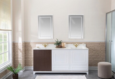 Set mobilier de baie (3 piese), Jussara, Ohio 72, Alb Jussara