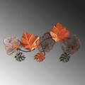 Decoratiune de perete, Zhoushan 2, Metal, Dimensiune: 80 x 42 cm, Multicolor