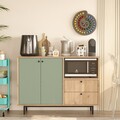Dulap multifunctional, Locelso, RE2-SY, Stejar / Verde