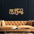 Decoratiune de perete, Plane Tree, Metal, Dimensiune: 80 x 61 cm, Multicolor