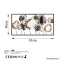 Decoratiune de perete, Yıldız 2, Metal, Dimensiune: 81 x 40 cm, Multicolor