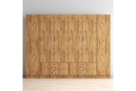 Dulap pentru haine, Tanmob, GRD0802, 240×181.8×46.5 cm, PAL , Pinul Atlantic 240x181.8x46.5 imagine 2022
