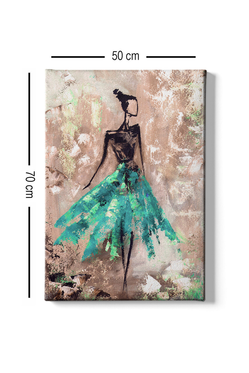 Tablou decorativ, Kanvas Tablo (50 x 70), Cadru: 100% LEMN (grosime: 3 cm), Multicolor - view 3