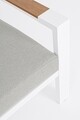Set mobilier pentru gradina/terasa 4 piese Einar, Bizzotto, aluminiu/placaj/poliester, alb