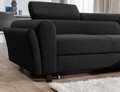 Coltar extensibil dreapta 4 locuri ELTAP, Mari-25, Mariall, 288x200x92 cm, lemn/poliester, gri inchis