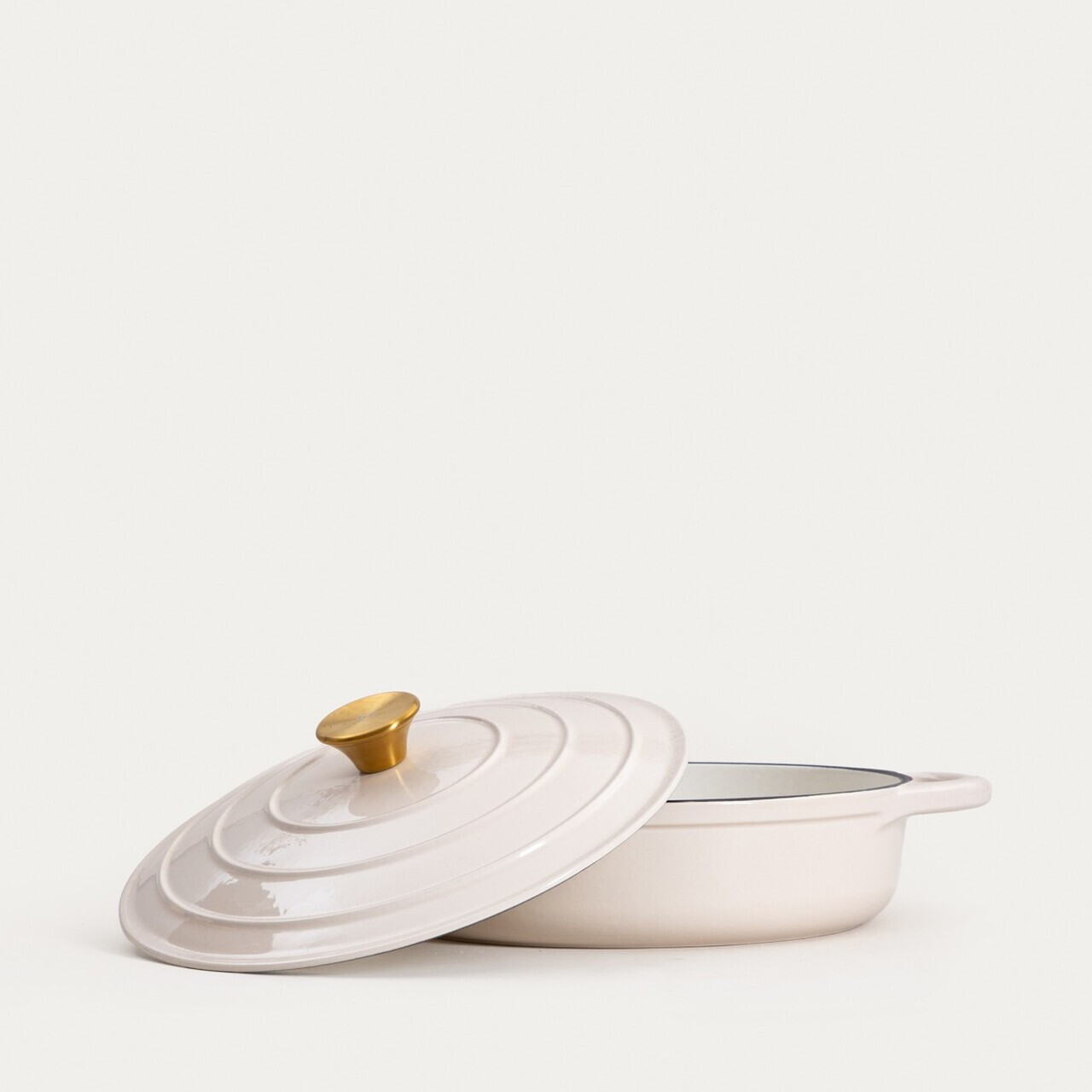 Oala Andreas, Homla, 28 cm, 2.5 L, fonta, crem - view 3