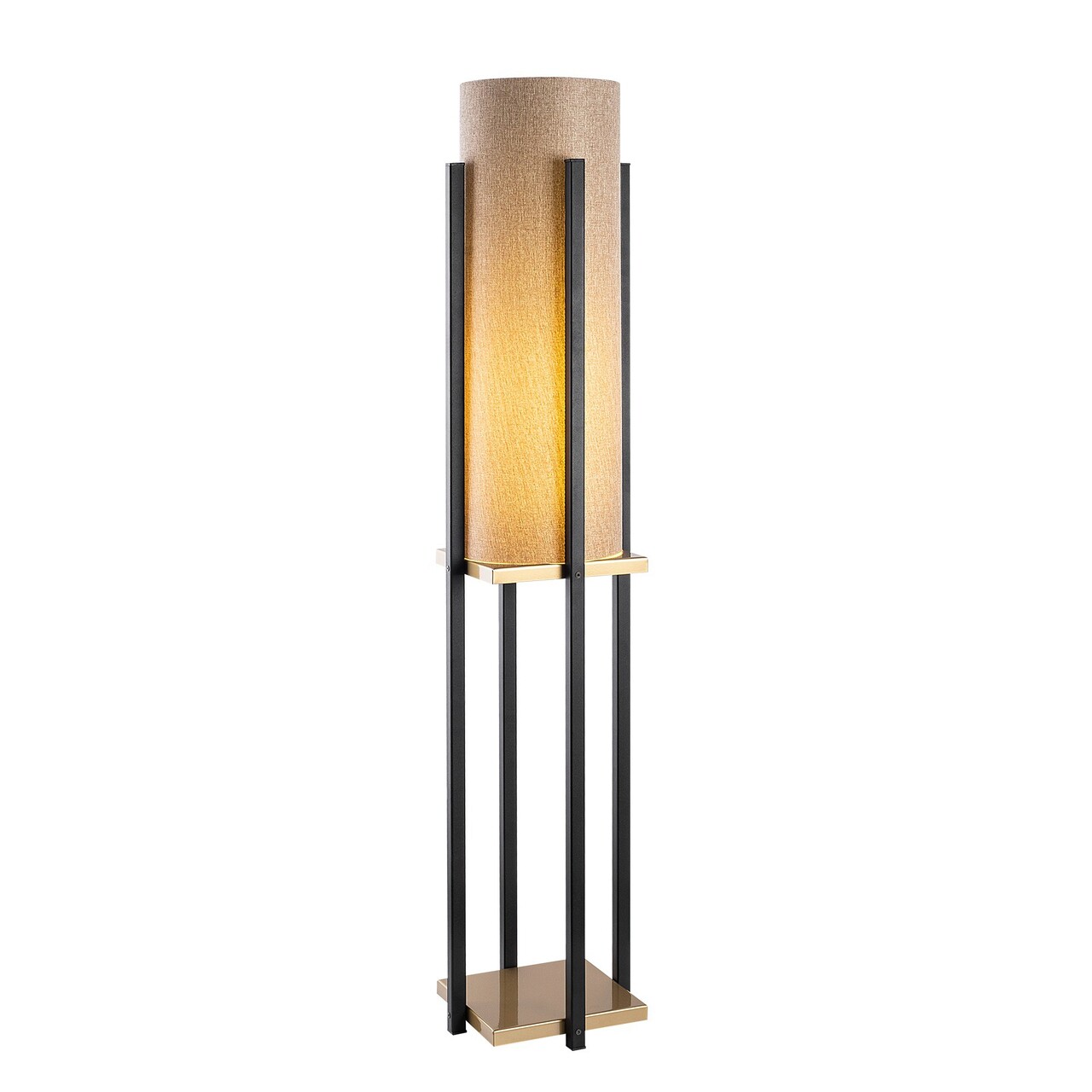 Lampadar, Lampana, 211LMP1116, Metal, Negru/Auriu