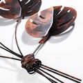 Decoratiune de perete, Monstera 2, Metal, Dimensiune: 74 x 94 cm, Multicolor
