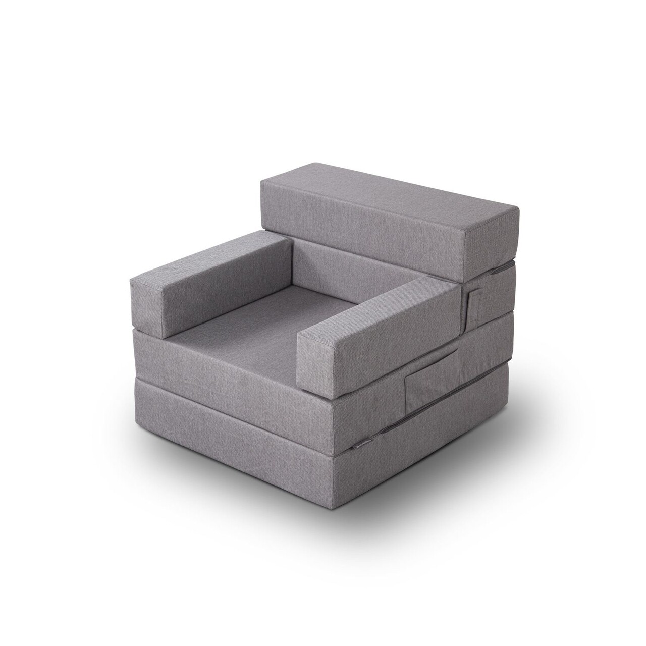 Fotoliu extensibil, Atelier del Sofa, 363SLD1154, Spuma elastica, Gri - view 2