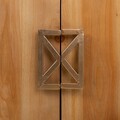 Bufet inferior Creaciones Meng, 119.5x34.5x86 cm, lemn de brad/fier, natural/auriu