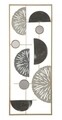Decoratiune de perete Geometric, Mauro Ferretti, 28.5 x 74 cm, fier