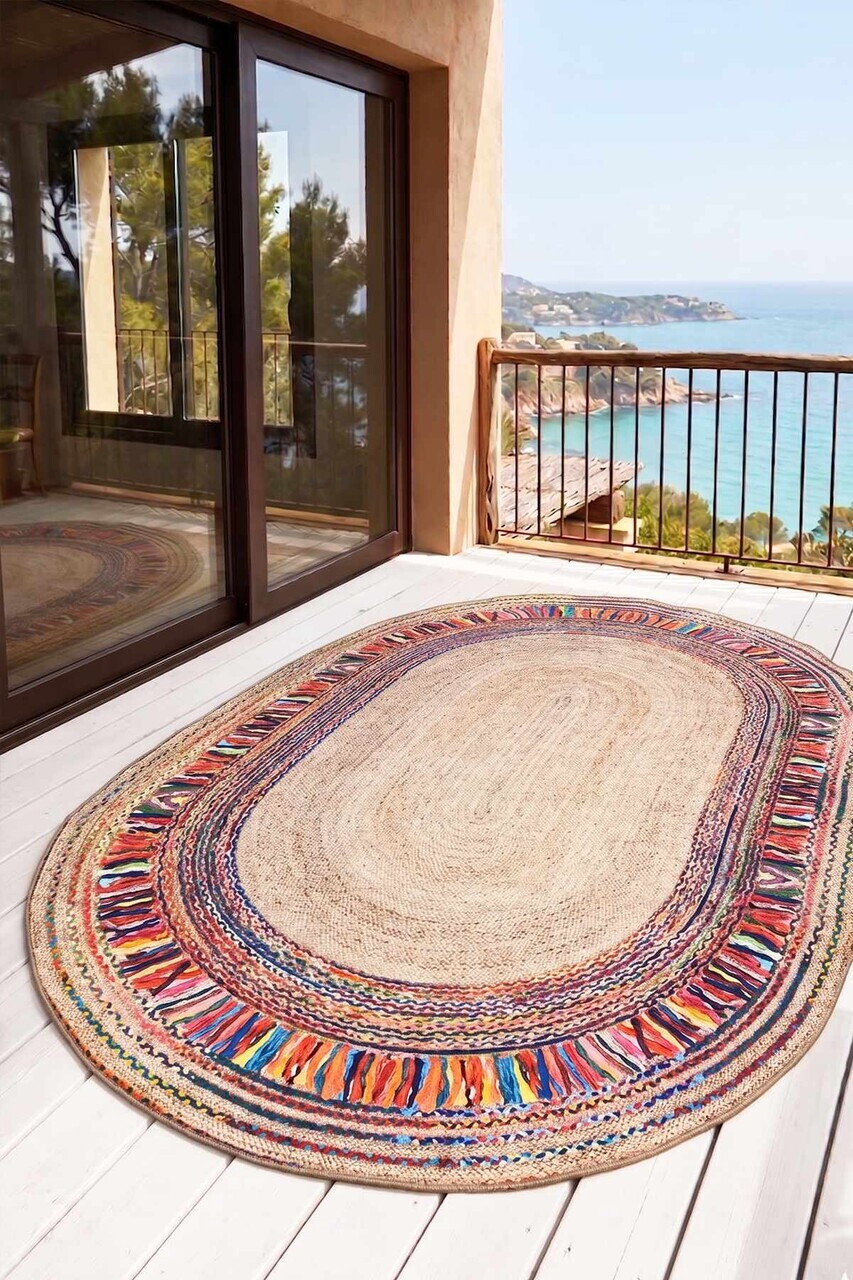 Covor, Trapezi, 80x200 cm, Multicolor — imaginea 4