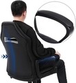 Scaun de birou ergonomic Racing Sports, Songmics, piele ecologica, negru