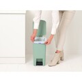 Cos de gunoi cu pedala, Brabantia, StepUp, 16 L, 29.6x22.3x41.1 cm, polipropilena, verde jad