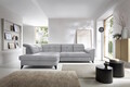 Coltar extensibil stanga 5 locuri ELTAP, LT-04AU, Inferne, 297x210x107 cm, lemn/poliester, gri deschis