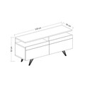 Comoda TV, Inarch, Berlin 120, Stejar / Alb