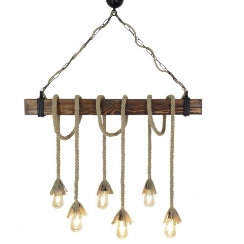 Candelabru All Design, handmade, 100x120x15 cm, Beige Walnut All Design