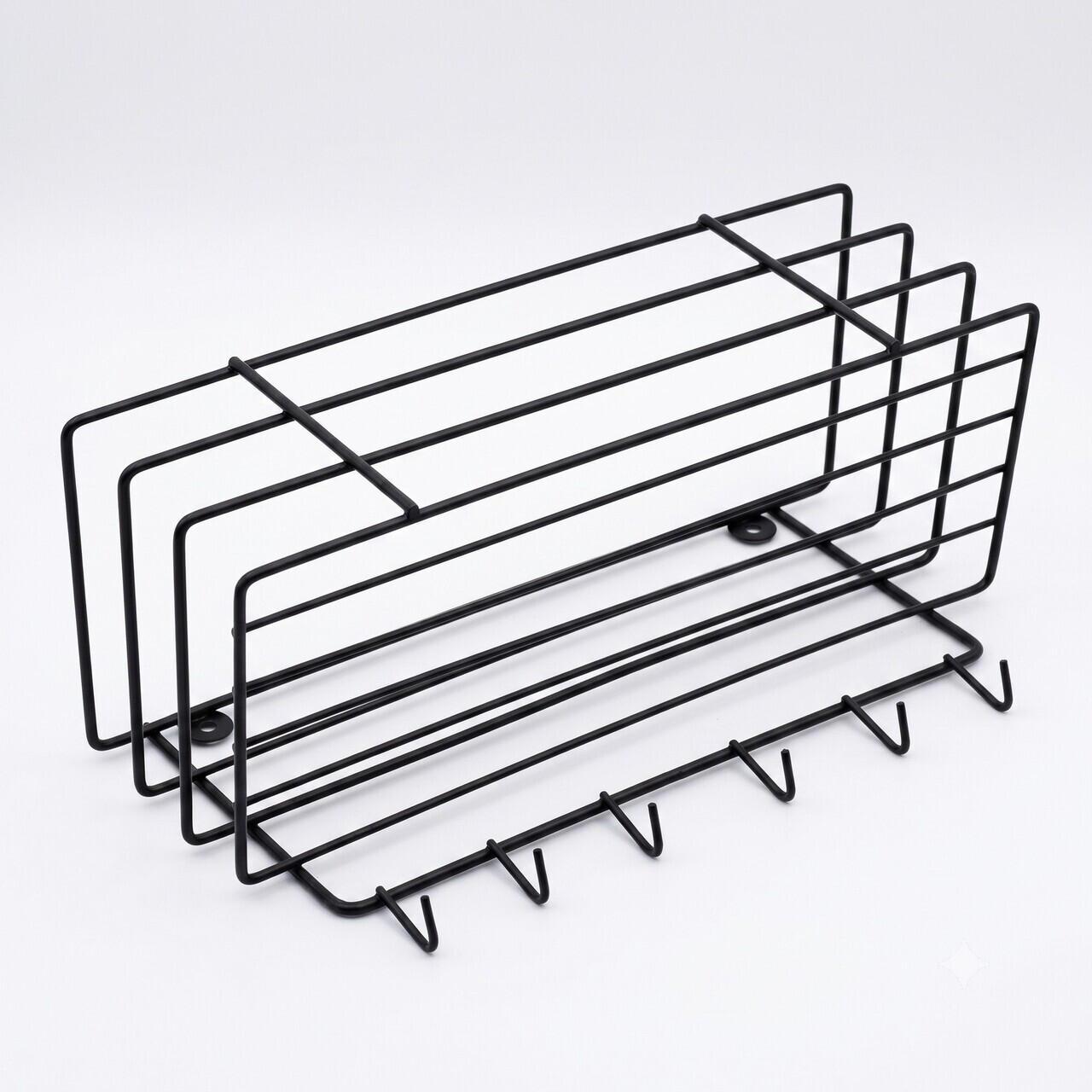 Raft de perete, Hanah Home, Bark, 34x19x12 cm, Negru — imaginea 4