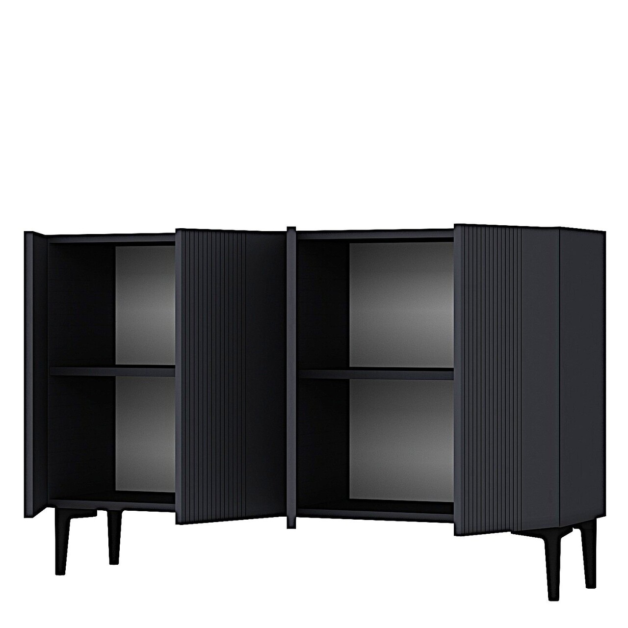 Consola, Hanah Home, Corsa 120, 120x75x32 cm, Antracit - view 7