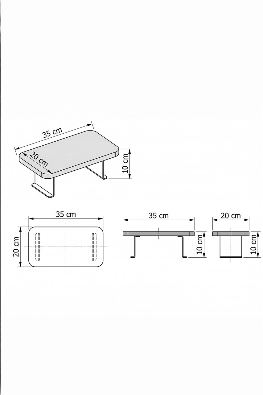 Masuta pentru cotiera canapea, Hanah Home, Artmtksofa2, 32x10x32 cm, Stejar