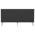 Consola, Olivia, Arona, 150x79x40 cm, PAL , Alb / Antracit