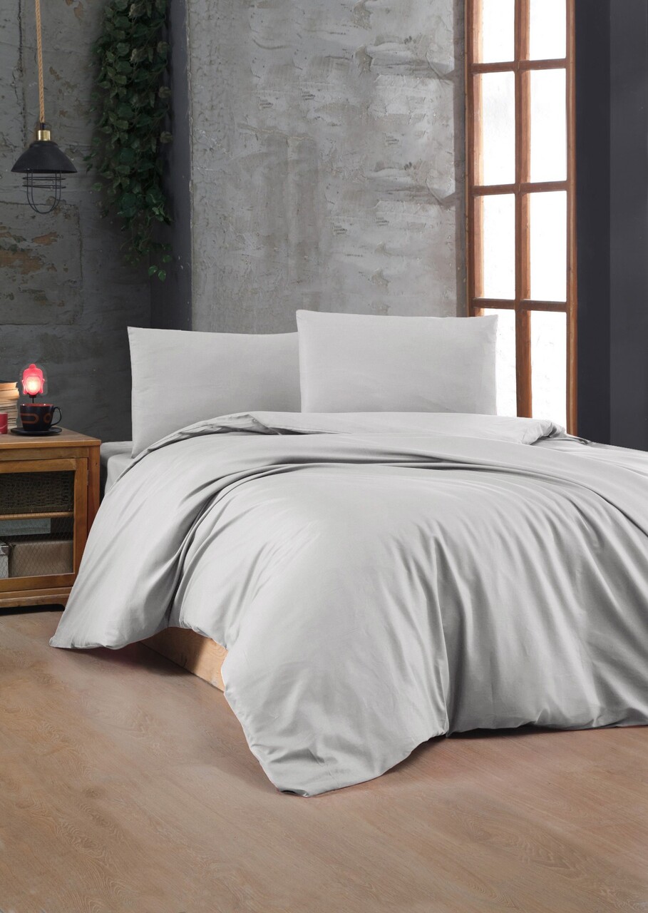 Lenjerie de pat dubla King (FR) L'essentiel Maison Grey Gri