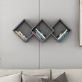 Raft de perete, Inarch, Galaxy, 102x42x20 cm, PAL, Antracit