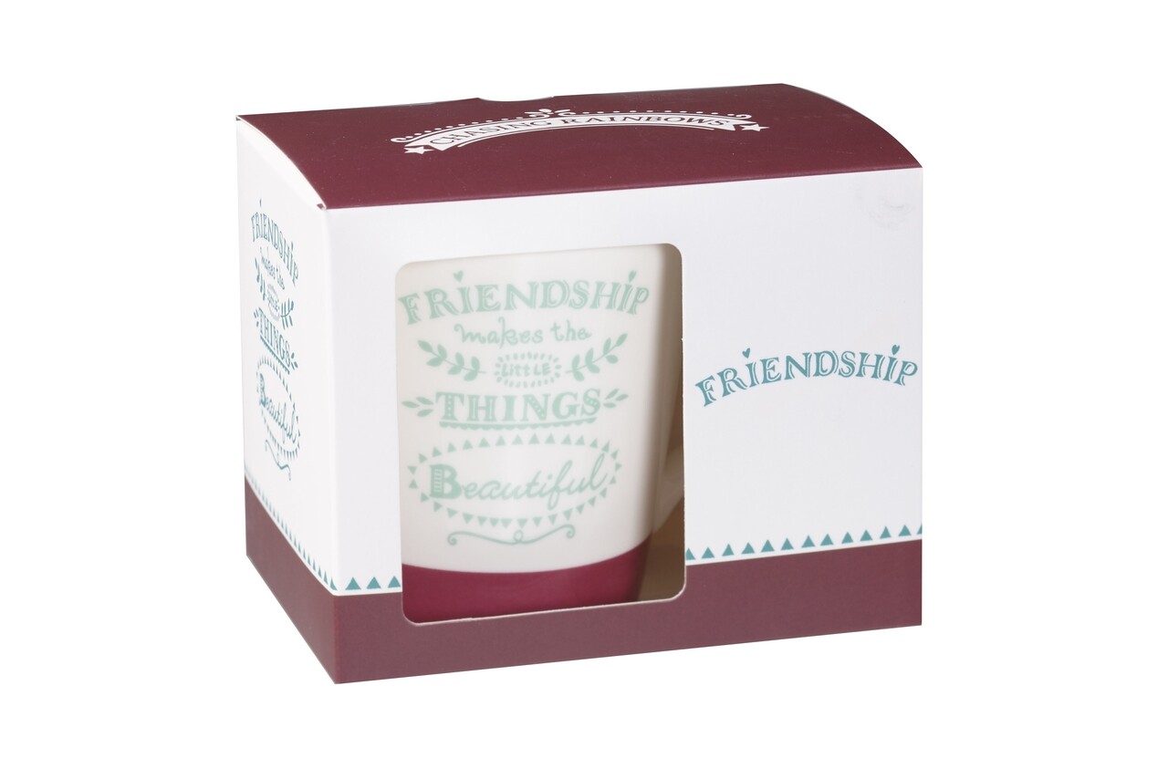 Cana In Cutie Cadou, Friendship, Churchill, Portelan Fine Bone China, 300 Ml