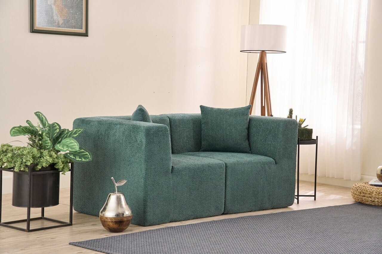 Canapea 2 locuri, Atelier del Sofa, 613LFS1122, Verde — imaginea 2