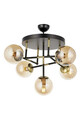 Lustra, Avonni, 683AVN1325, Metal, Negru