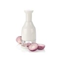 Tocator manual pentru legume Handy, Tescoma, 9 x 23 cm, plastic/inox, bej