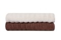 Set 2 prosoape de baie 406, Beverly Hills Polo Club, 70x140 cm, bumbac, mink/bej