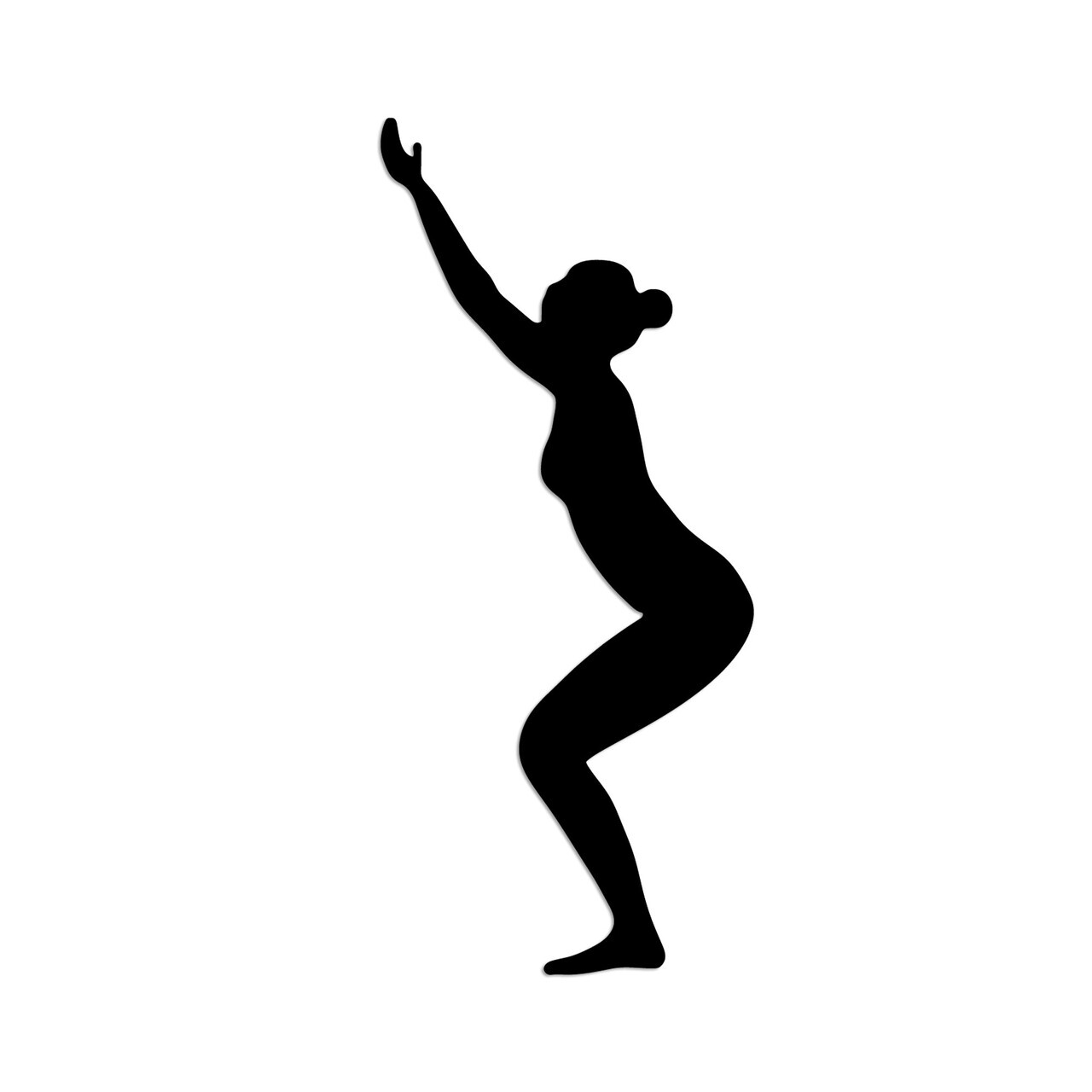 Decoratiune de perete, Yoga 20, Dimensiune: 26 x 60 cm, Negru — imaginea 4
