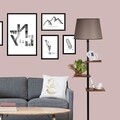 Lampadar cu 3 rafturi, Luin, 8270-3E27, 60 W, metal/lemn/textil