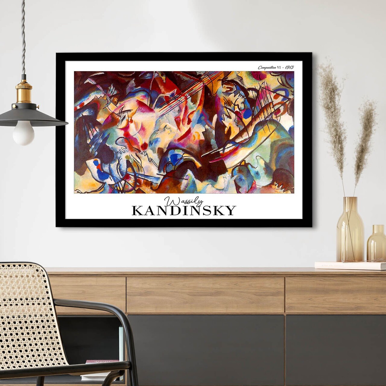 Tablou decorativ 4262SYHKANDINSKY-004 Fundal: 100% MDF (Grosime: 27 mm) Multicolor