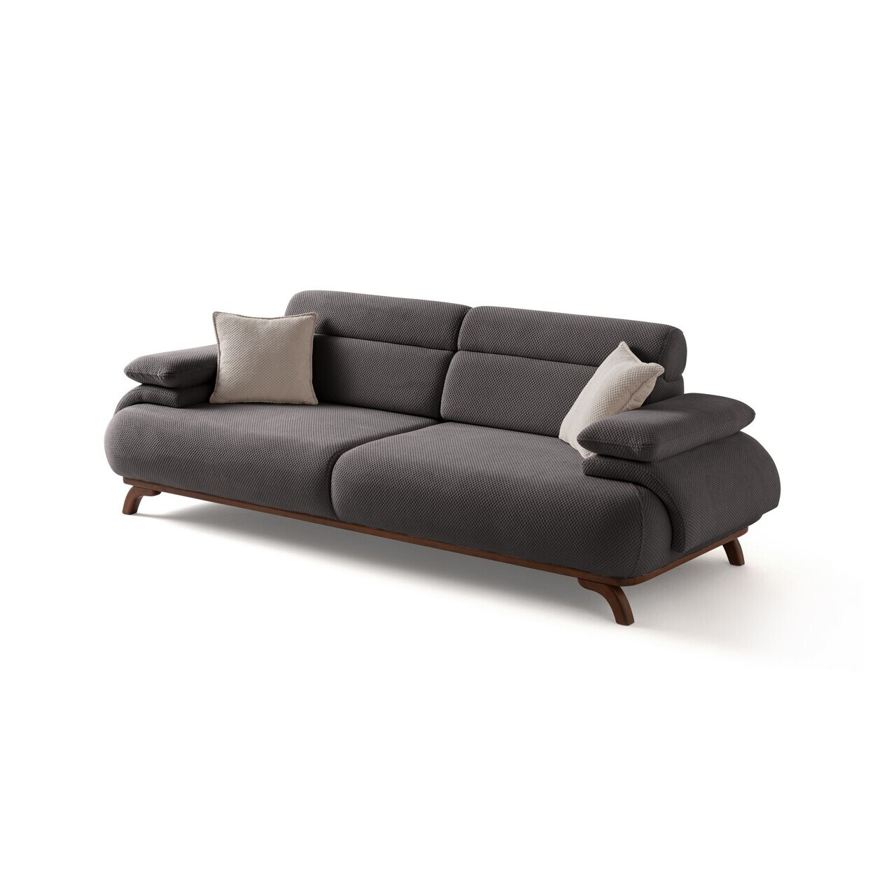 Canapea 3 locuri, Atelier del Sofa, 752EST1146, Lemn de carpen/PAL melaminat, Antracit - view 10