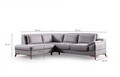Coltar, Atelier del Sofa, 560ARE5241, Cadru: LEMN/PAL, Gri