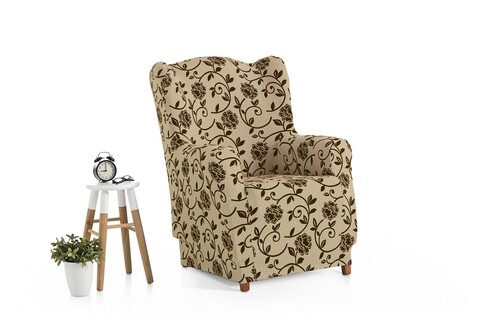 Husa fotoliu elastica-stretch, belmarti, acapulco, jacquard premium, bej