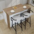 Masa de bucatarie, Hanah Home, 2800, 120x100x80 cm, PAL MELAMINAT, Pin Atlantic / Alb
