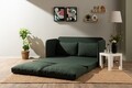 Canapea extensibilă cu 2 locuri, Futon, 859FTN2890, Metal , Verde