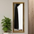 Oglinda decorativa, Siam, Smooth, 40x105x3 cm, MDF , Auriu